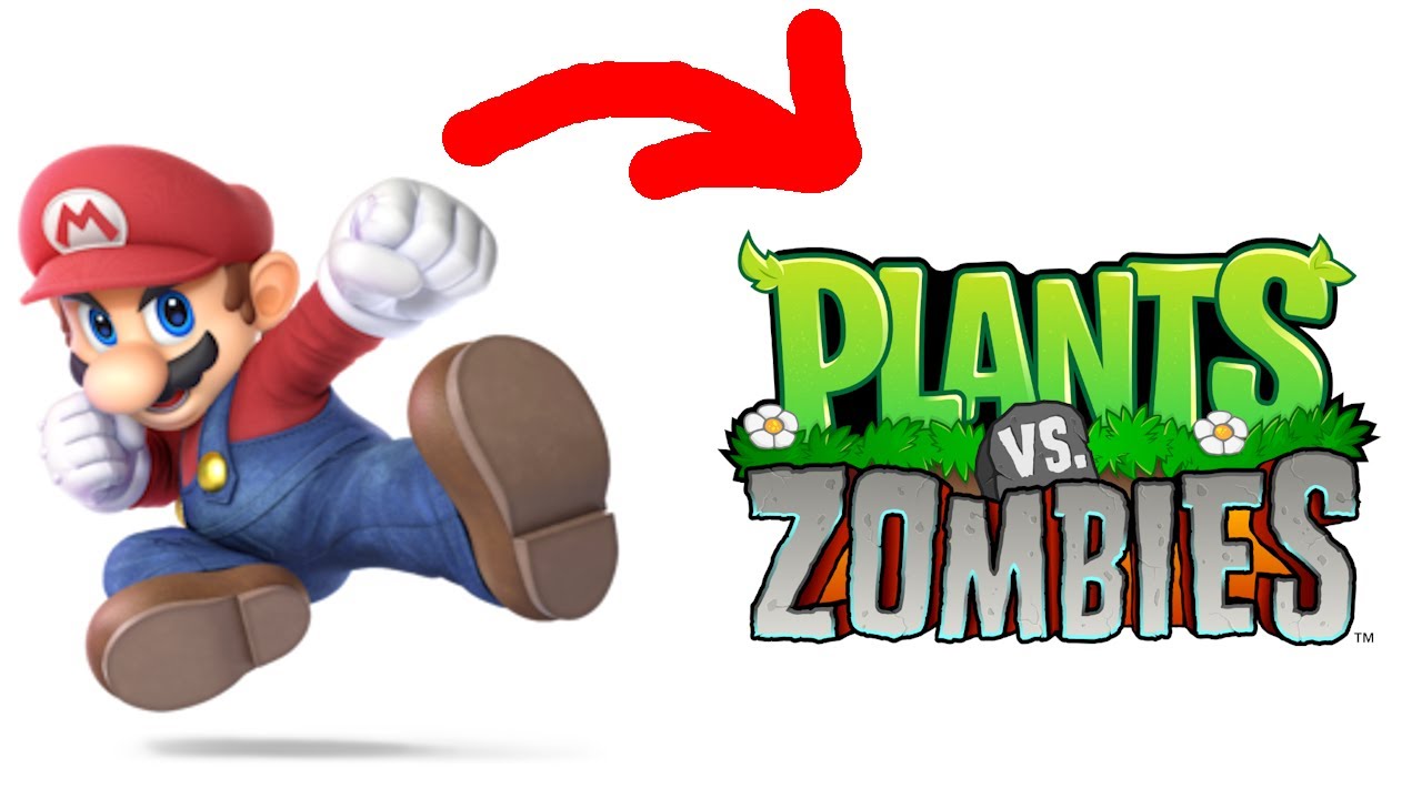 Super Mario in Plants vs. Zombies