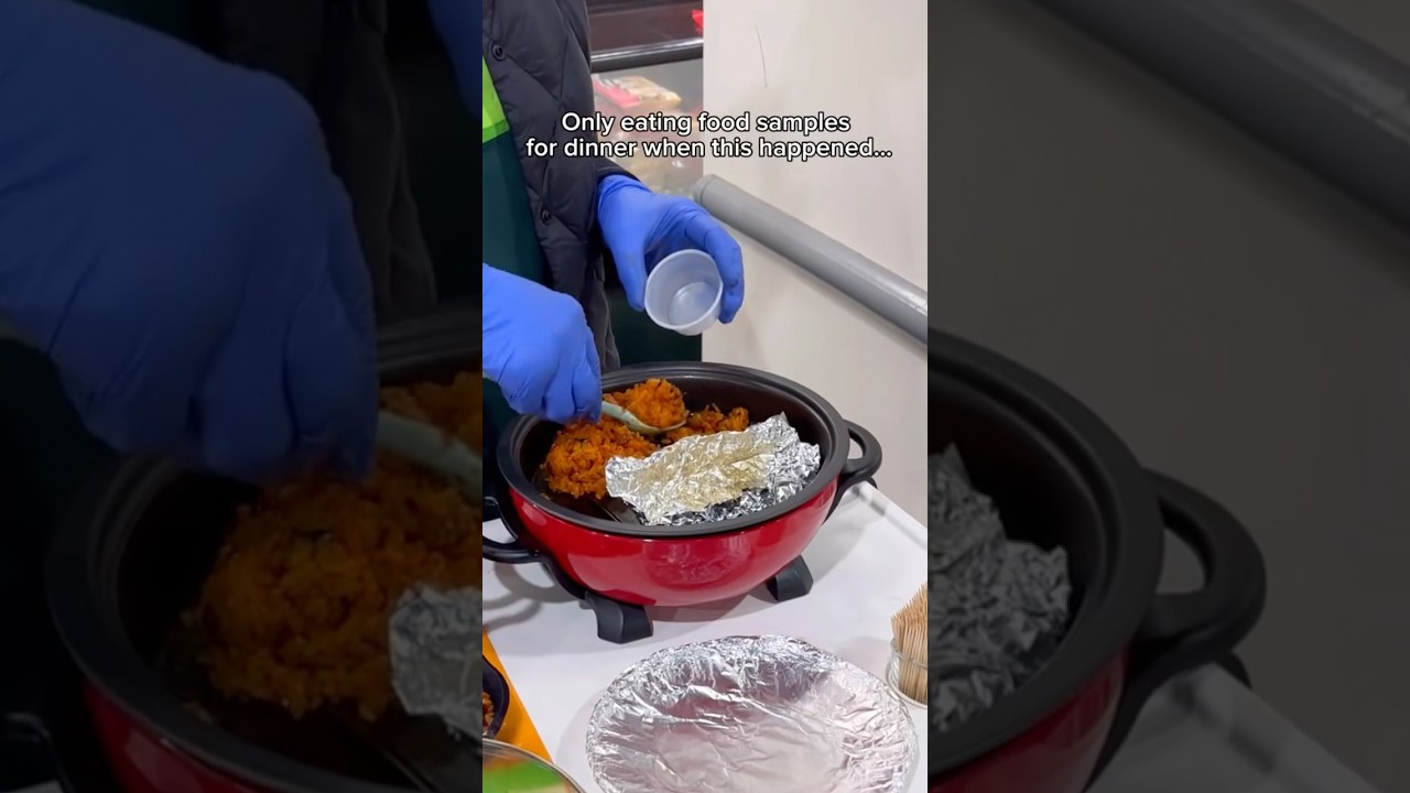 Only eating food samples for dinner when this happened&hellip; #food #eating #mukbang