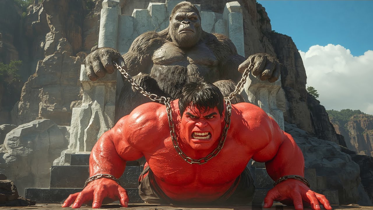 King Kong vs Red Hulk : The confrontation begins on a military cargo plane