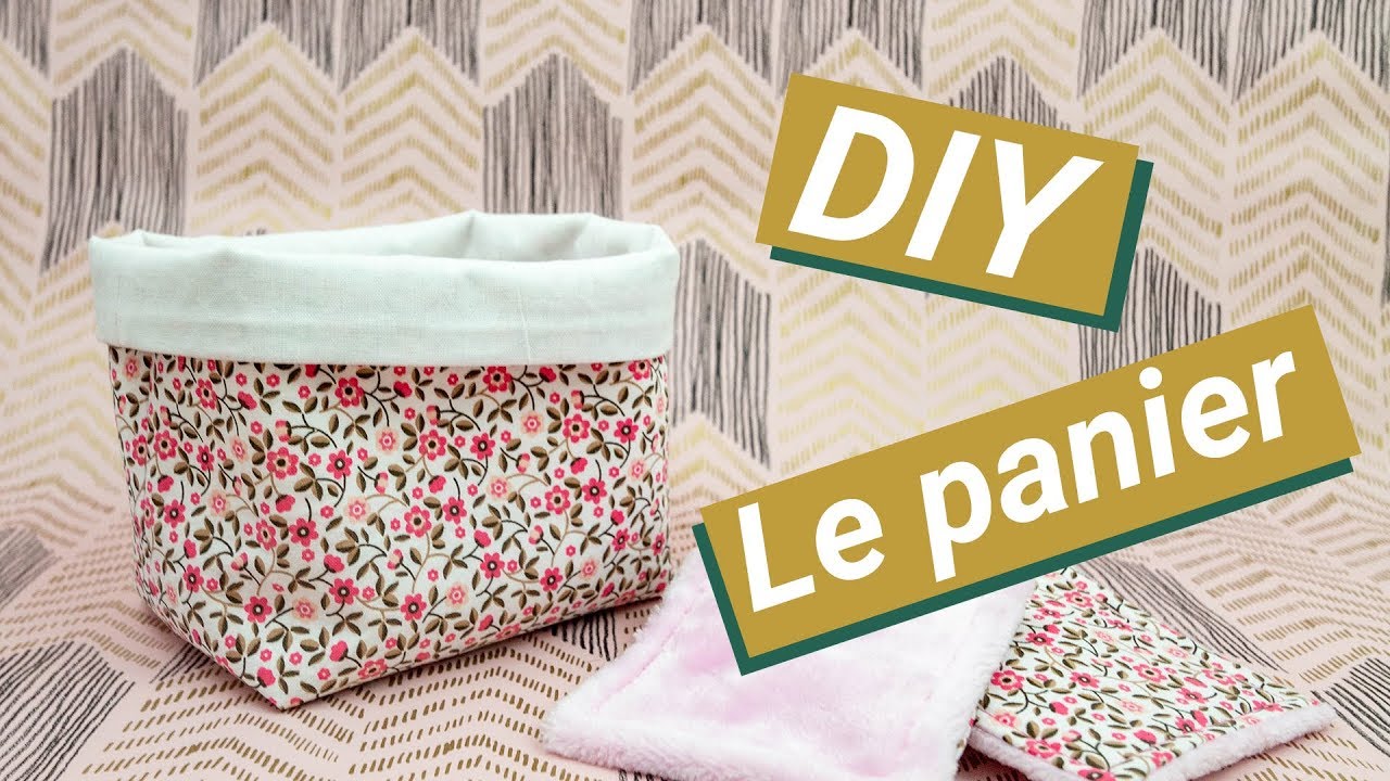 Coudre une panière pour lingettes  - Tuto couture pour débutant - zéro déchet