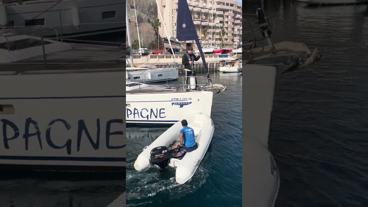 Kikötési manőver a Kanárin (Nem mi voltunk), 2026. márc. / Ocean Sailing SE