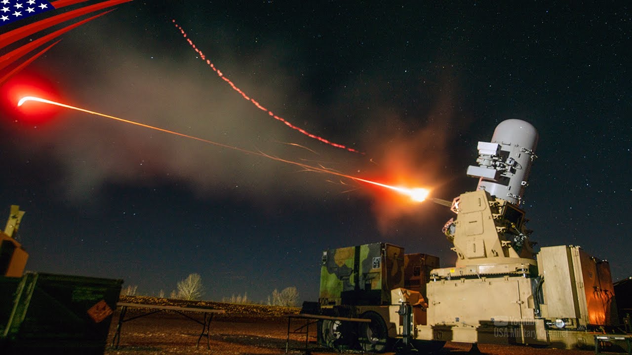 Land Phalanx Live Fire: 20mm Gatling Gun Blasting 75 Rounds/Second