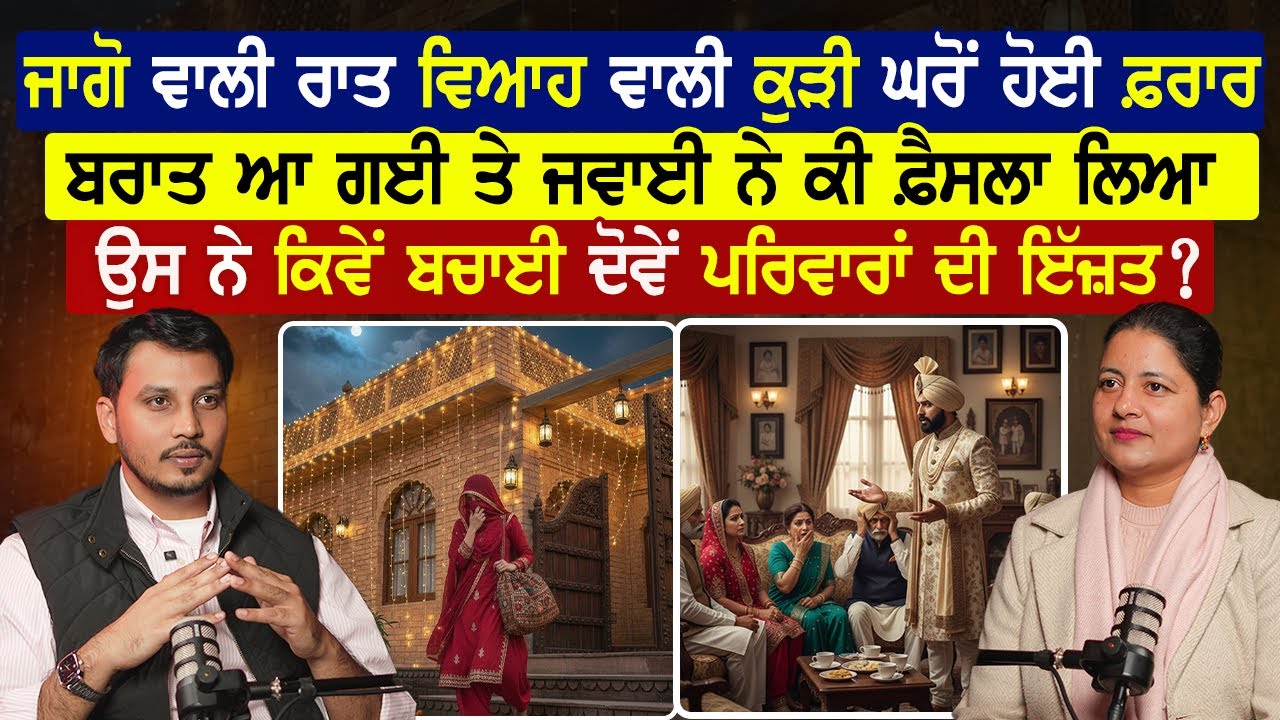 ਜਾਗੋ ਵਾਲੀ ਰਾਤ ਵਿਆਹ ਵਾਲੀ ਕੁੜੀ ਘਰੋਂ ਹੋਈ ਫ਼ਰਾਰ ,ਬਰਾਤ ਘਰੇਂ ਆ ਗਈ,ਫੇਰ ਕੀ ਬਣਿਆ|Punjabi Kahani|@zindaginama123