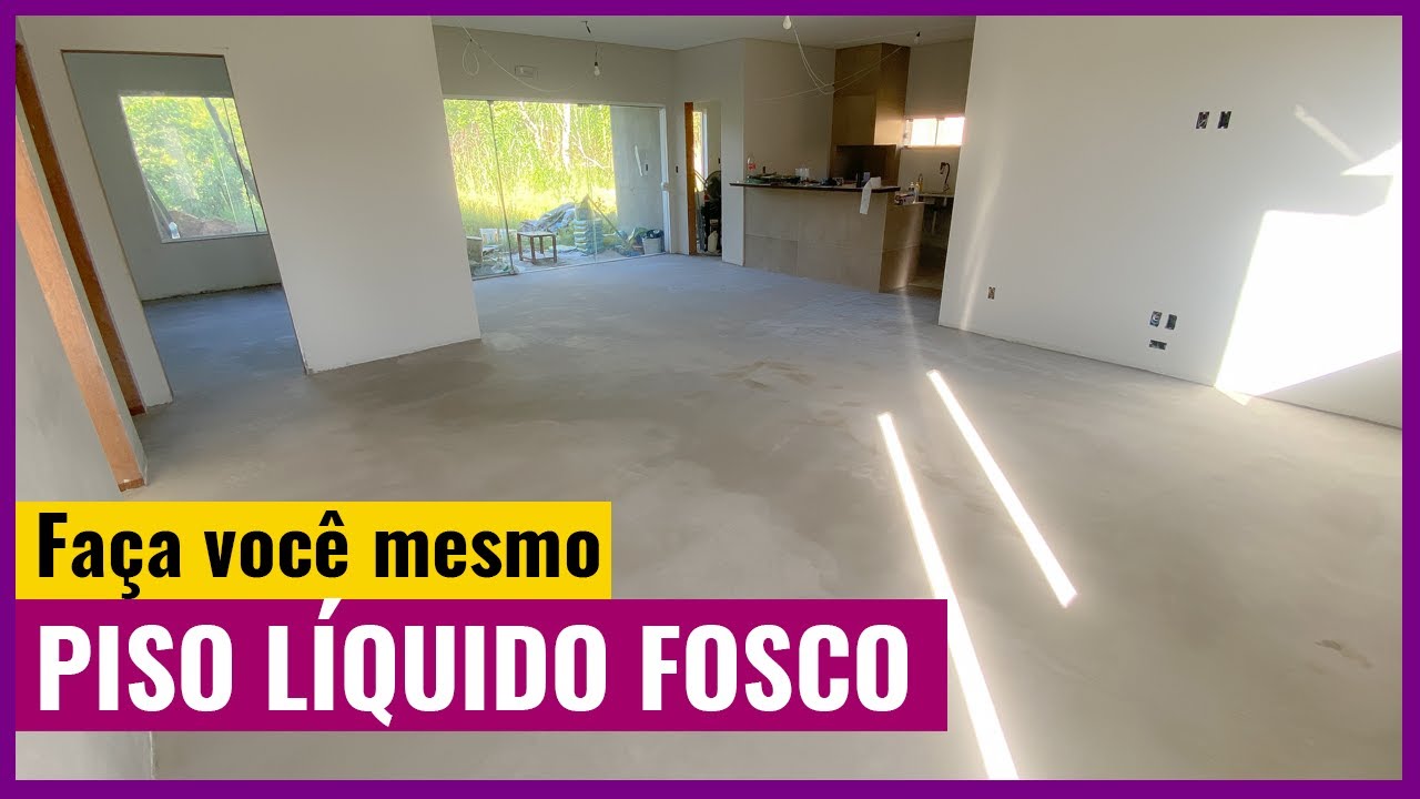 FAÇA VOCE MESMO PISO LIQUIDO COM AUTONIVELANTE GASTANDO POUCO