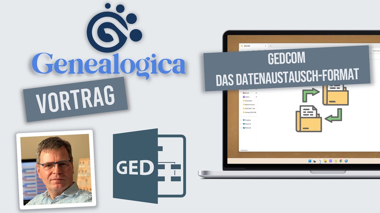 GEDCOM - Das Datenaustausch-Format - Vortrag auf der Genealogica - live 09.02.2025