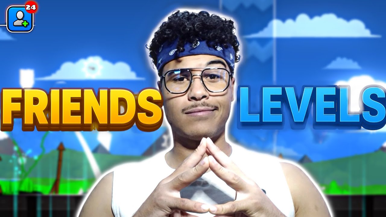 تحديات مجنونة من أصدقائي 😱🔥 | FRIENDS LEVELS IN GEOMETRY DASH #5 🕹️