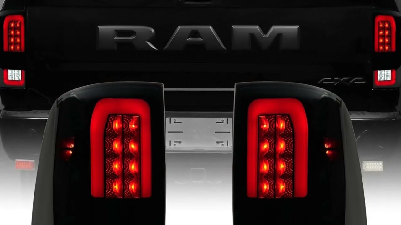 🚙🔧 Dodge RAM 1500/2500/3500 (2009-2018) Smoke Lens LED Tail Lights | Factory Replacement
