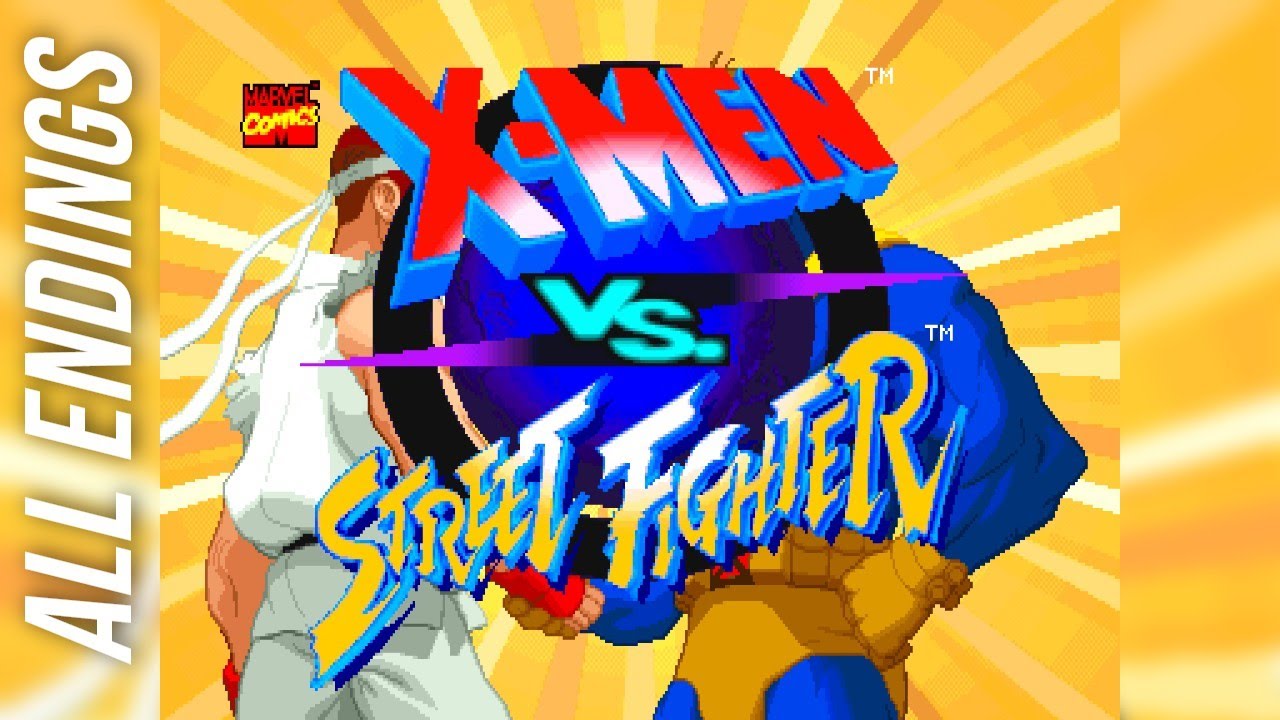 All Endings :: X-Men vs Street Fighter (Arcade)