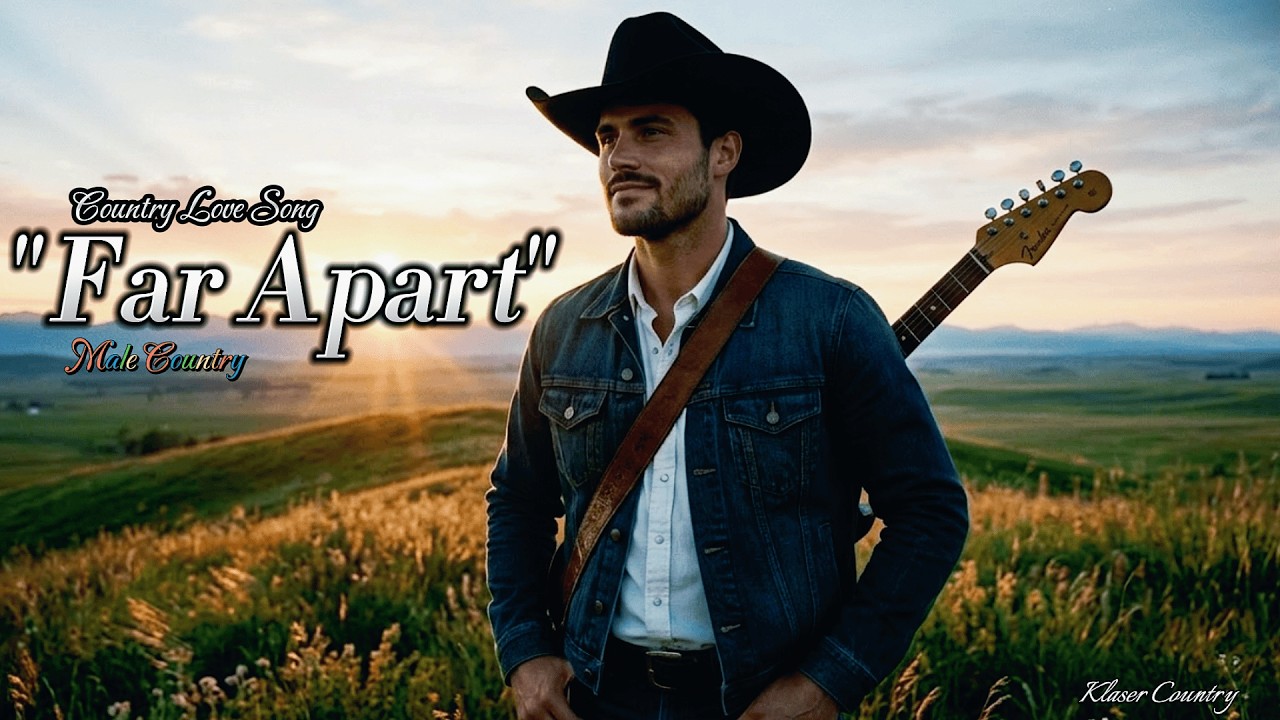 FAR APART (Male Vocal) | country love song | klaser country | official lyric video
