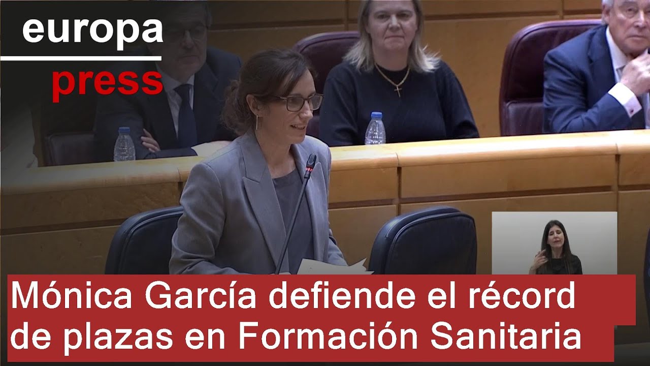 Mónica García defiende el récord de plazas en Formación Sanitaria Especializada