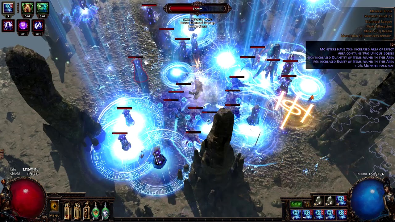 [PoE 3.7] Lightning Warp Totems - Maximum Warp