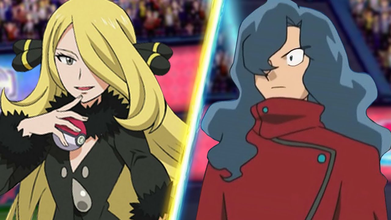 Pokemon Battle: Cynthia Vs Tobias (Cynthia Anime Team)