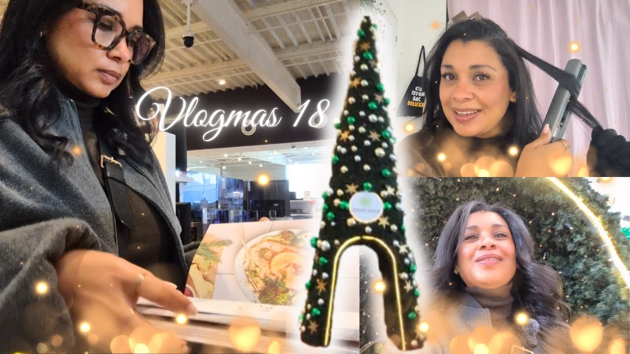 Derniers cadeaux de Noël 🎁 Journée shopping et moment coiffure avec vous |VLOGMAS 18