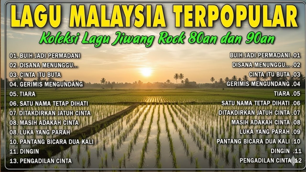 Lagu Malaysia Lama Populer || Lagu Malaysia Full Album Tanpa Iklan || Lagu Nostalgia