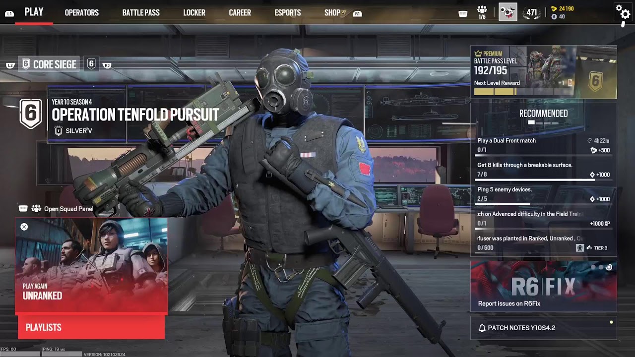 Rainbow Six Siege X Operation TenFold Pursuit Unranked and Quick Match anyone can join
