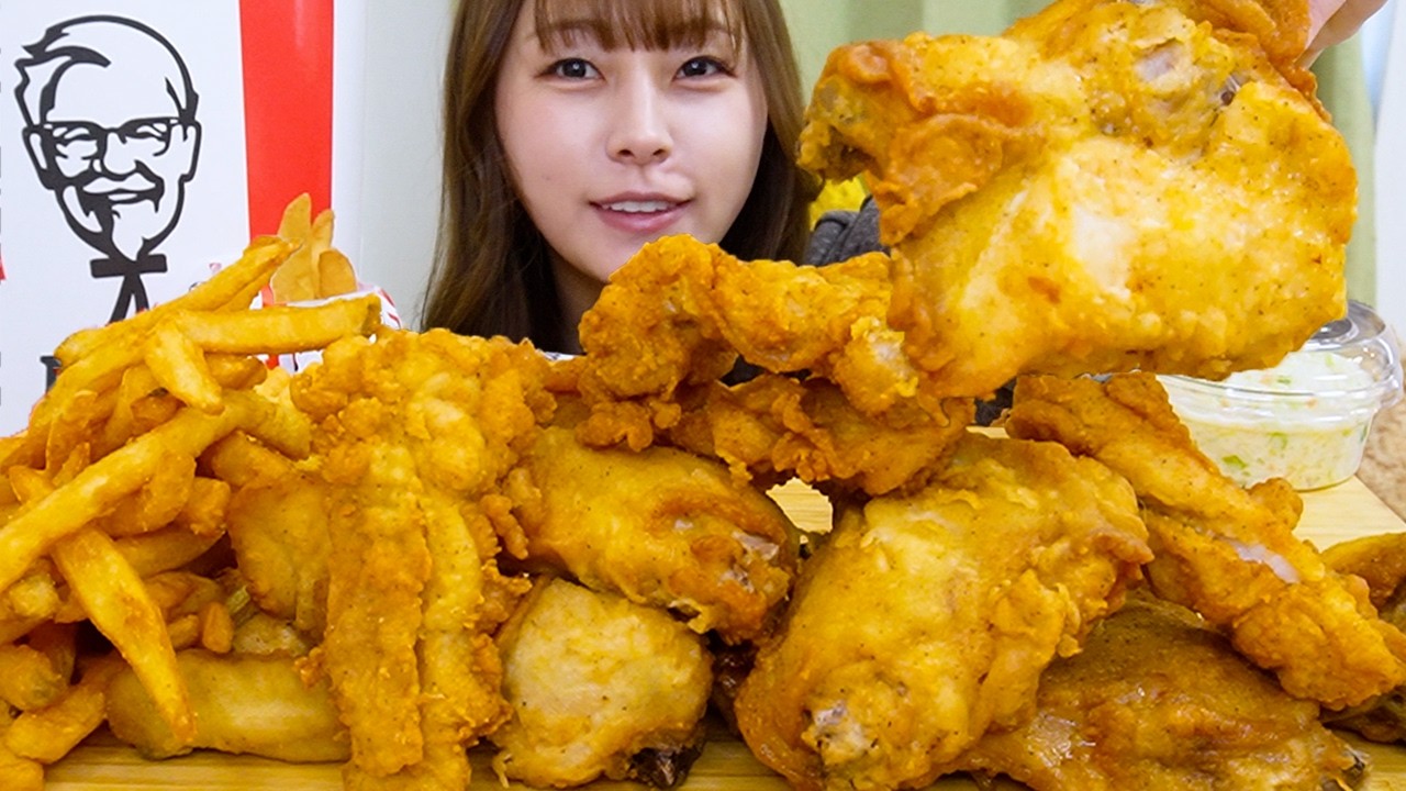 【大食い】ケンタッキー新商品のチキン&ポテト&オリジナルチキン🐔🐔🐔