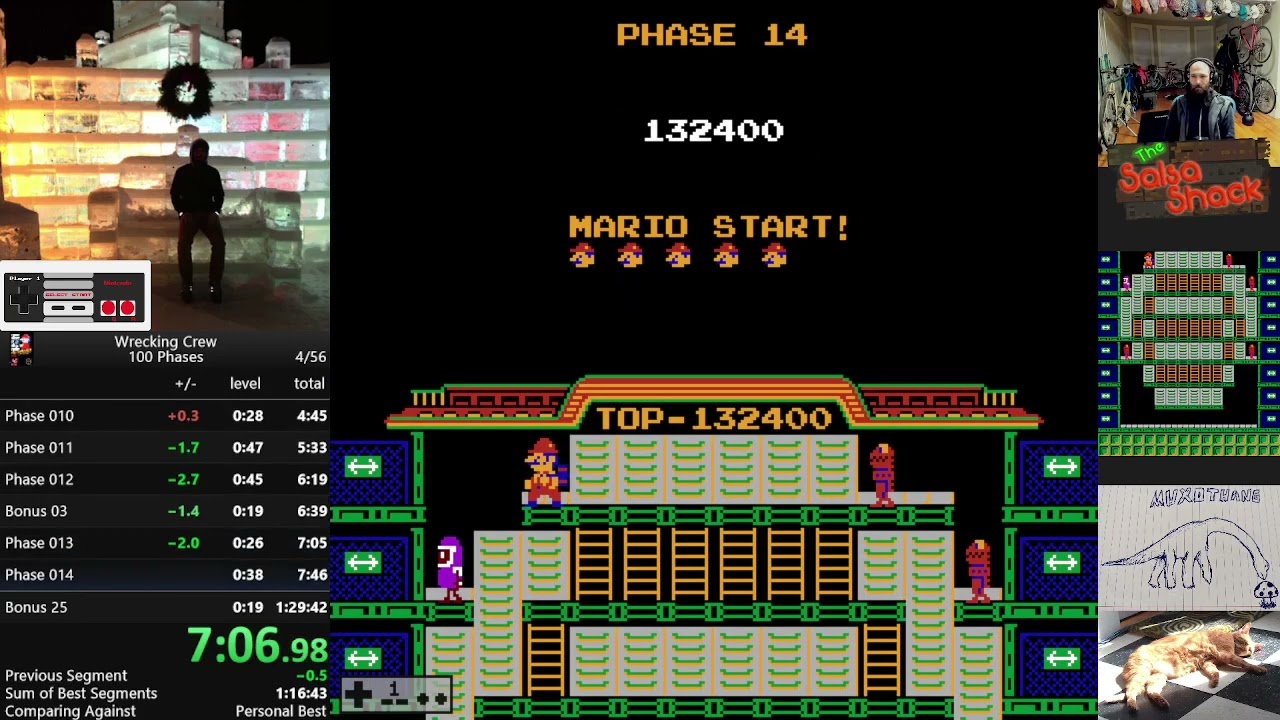 Wrecking Crew 100 phases 1h20m59s