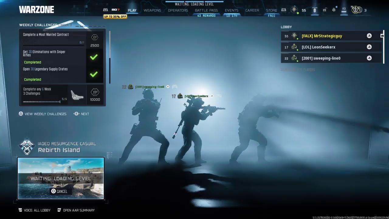 Warzone but we are in the military