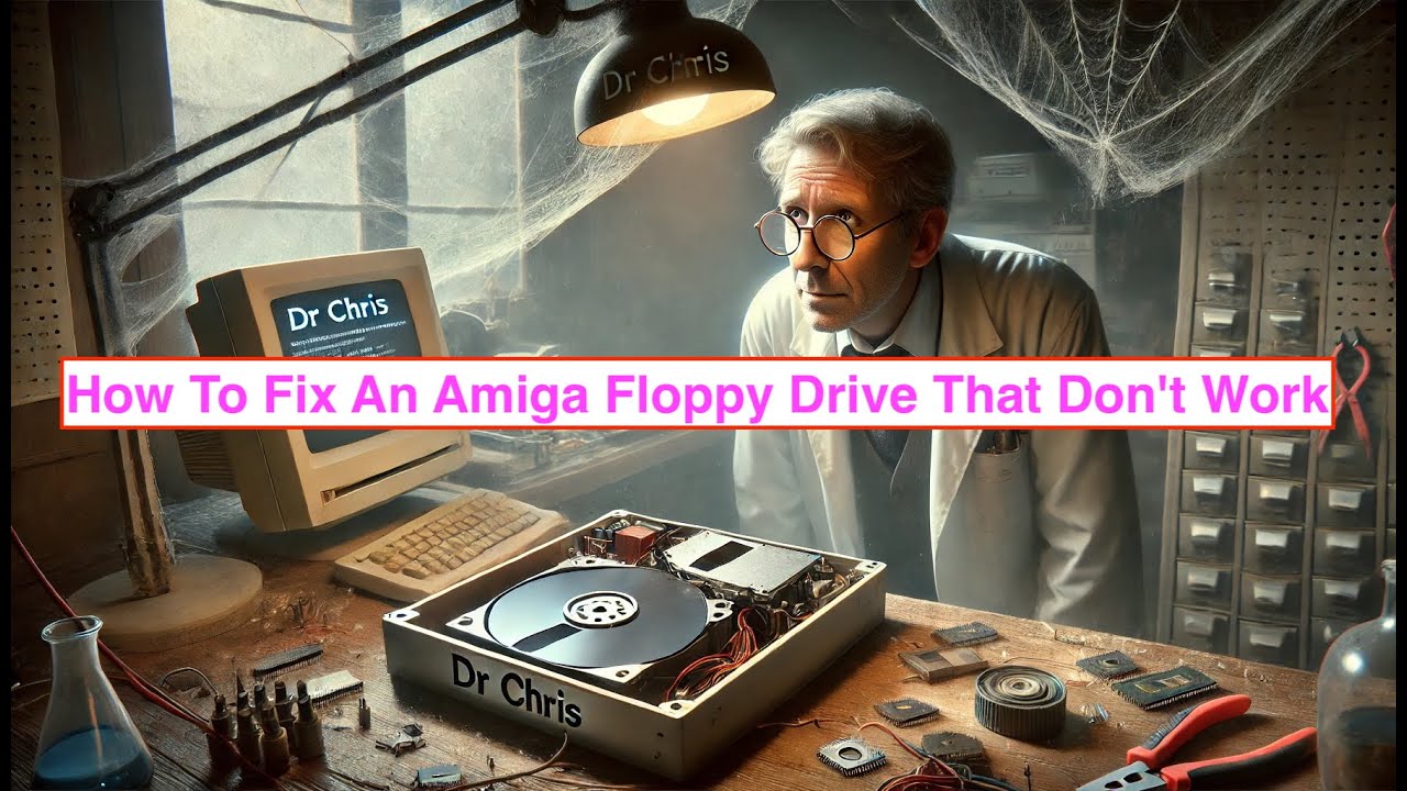 How to repair YOUR busted AMIGA floppy drive and PiMiga4 on a intel I7 mac mini