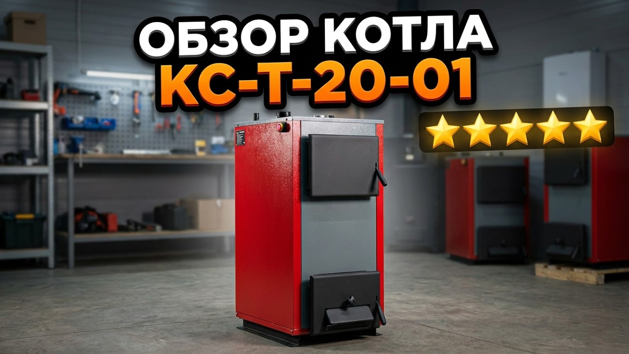 Обзор на Твердотопливный двухконтурный котёл КС-Т-20-01 