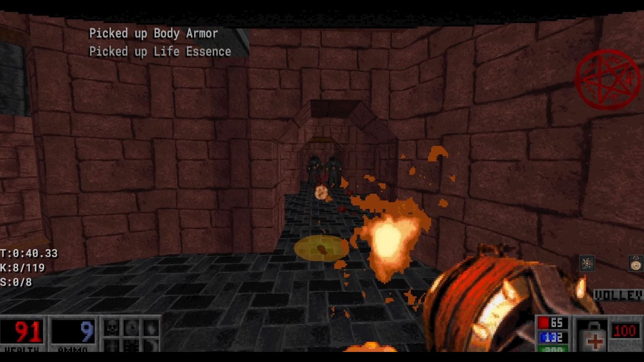 Blood 1 - Cryptic Passage E1M4 - Extra Crispy Mod - Difficultly Extra Crispy - No Commentary
