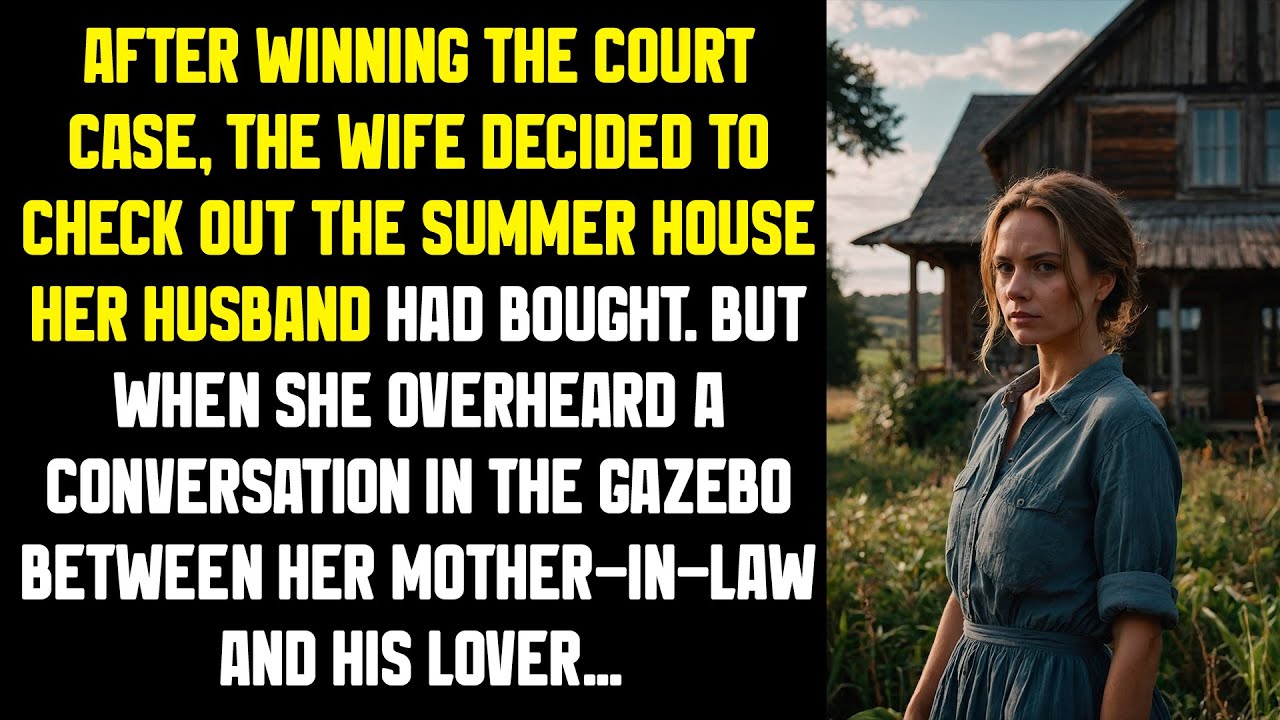 After winning the court case, the wife decided to check out the summer house her husband had bought