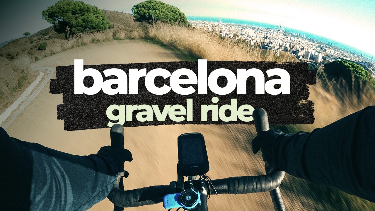 Barcelona Gravel Ride POV on CANYON GRIZL 5 (Mar Bella Beach, Besos River & Collserola)