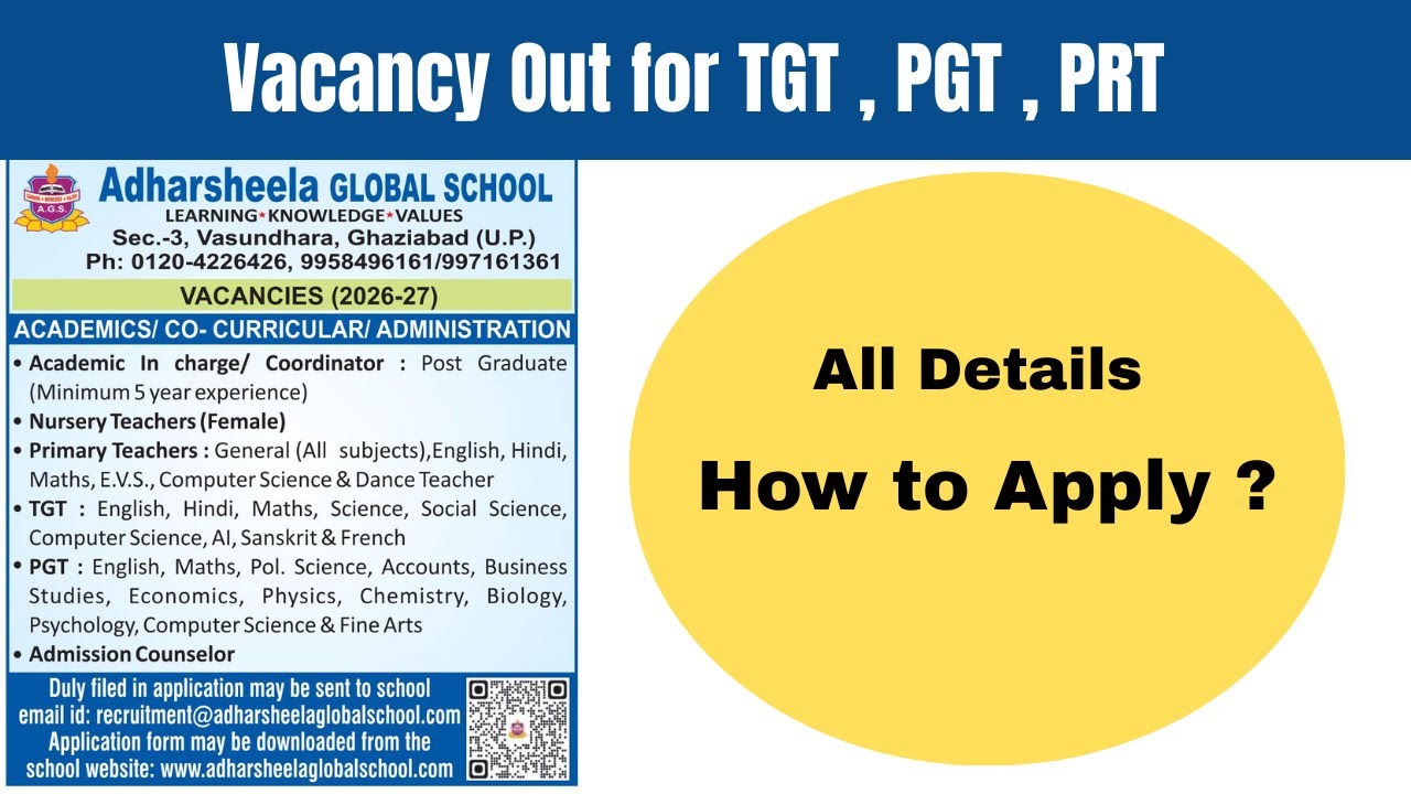 Teaching Job in Delhi & NCR 
