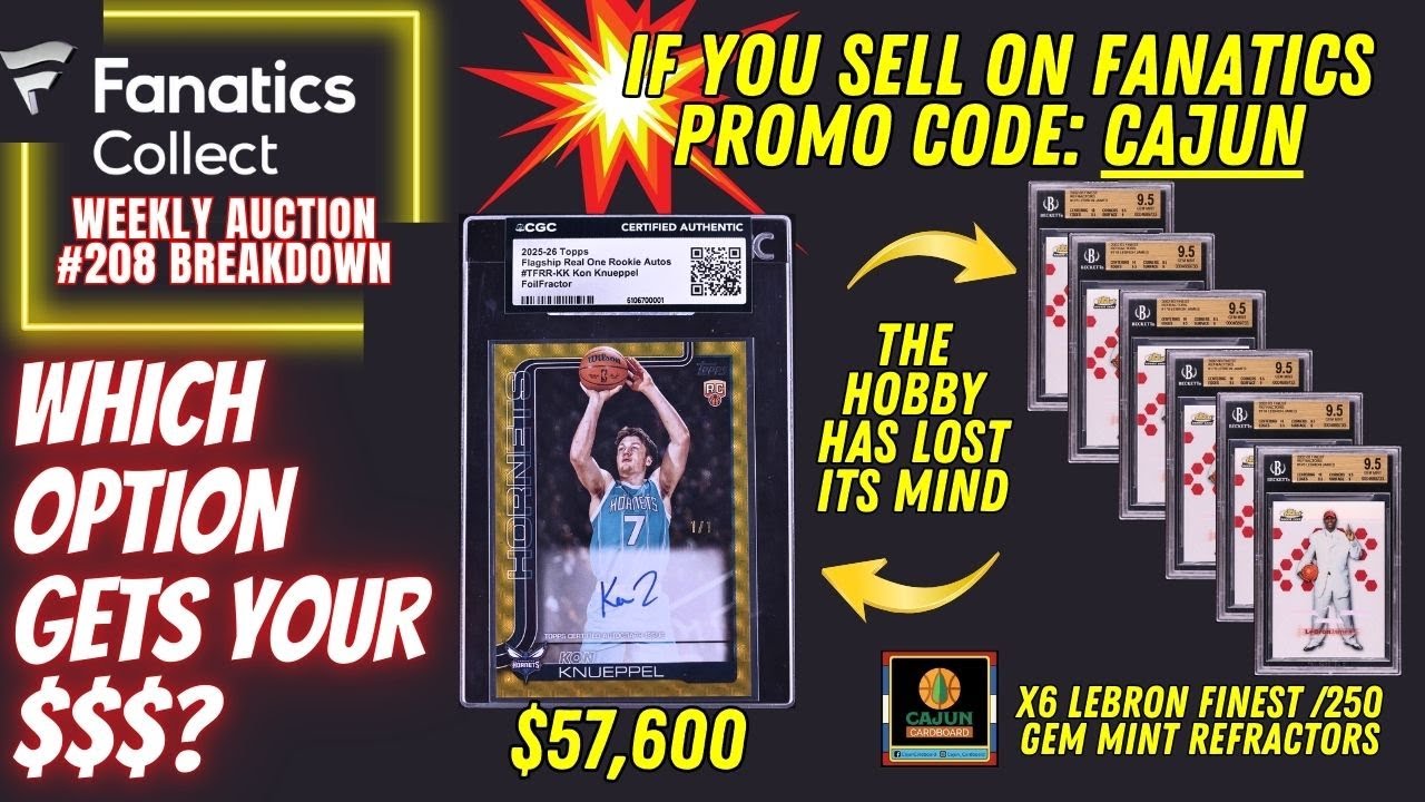 Kobe 2021 Prices vs. Kobe 2026 Prices - Fanatics Weekly Auction #208 Breakdown