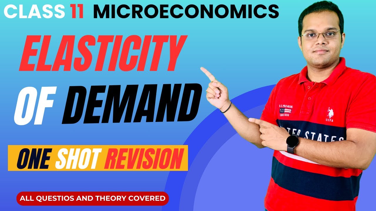 Elasticity of demand | One shot | Class 11 Commerce | Micro economics