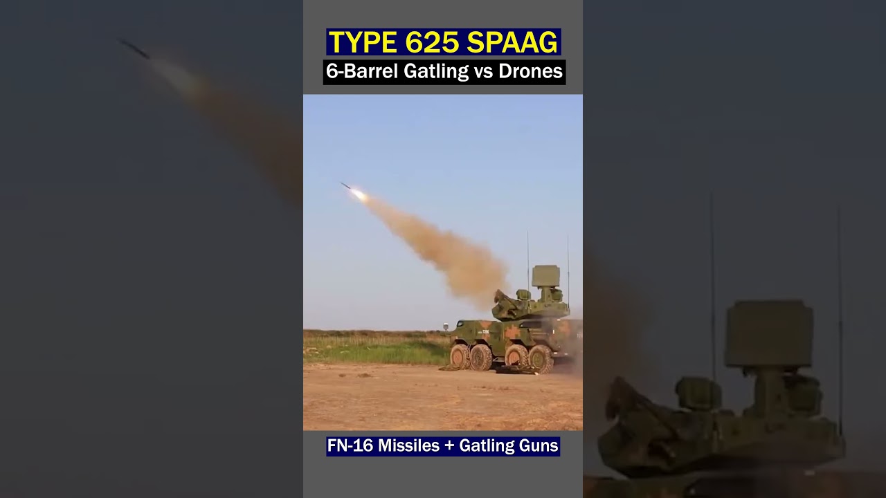 Chiński typ 625 SPAAG: pociski FN-16 i karabiny Gatlinga
