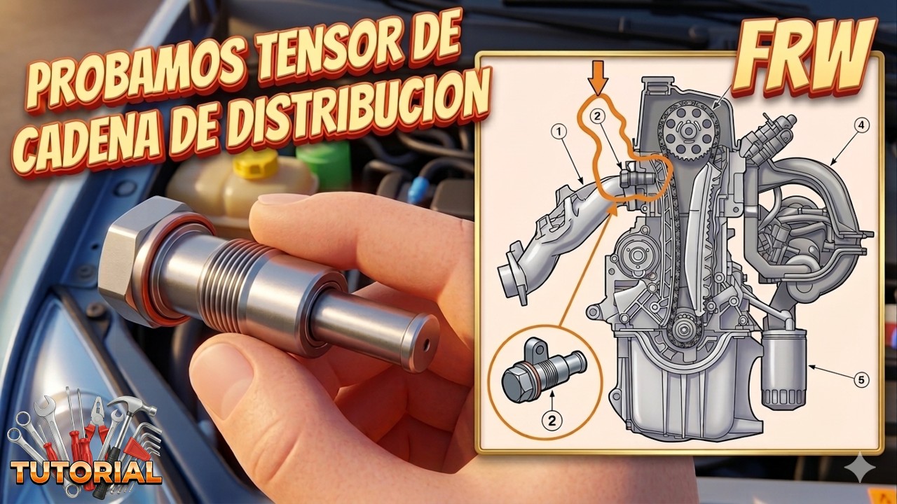 Como cambiar tensor de cadena de distribución de Ford Focus MK1 (ZETEC ROCAM)