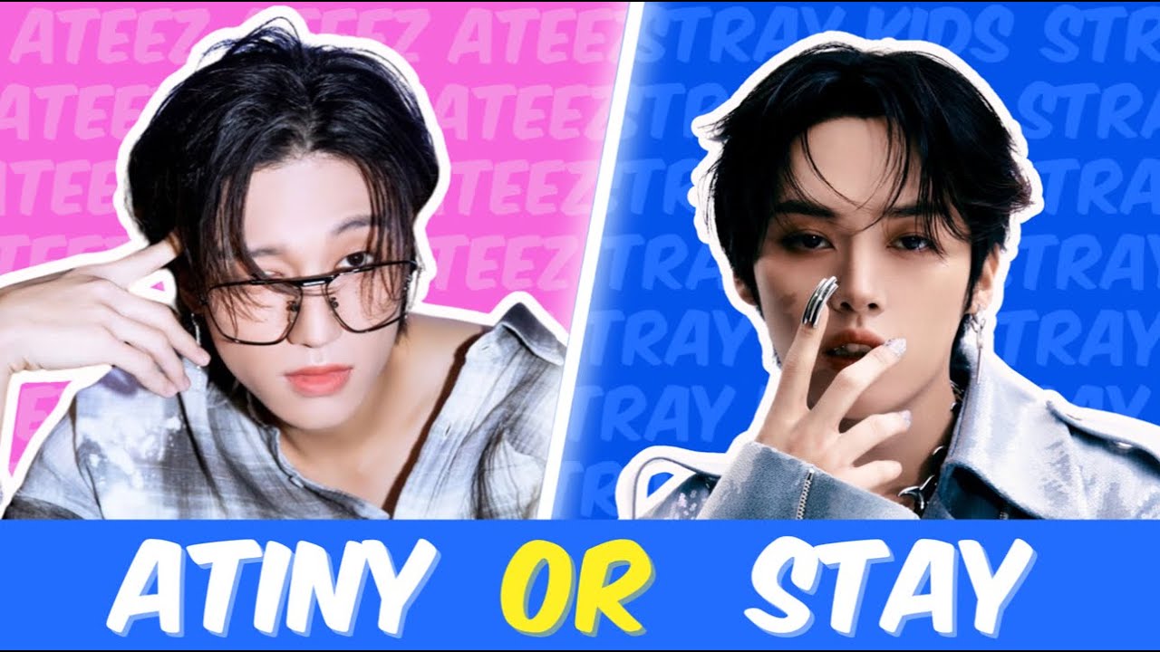 STRAY KIDS vs ATEEZ: Are you STAY or ATINY? 💙🖤 EXTREMELY HARD | KPOP QUIZ | KPOP GAME | KQUIZ