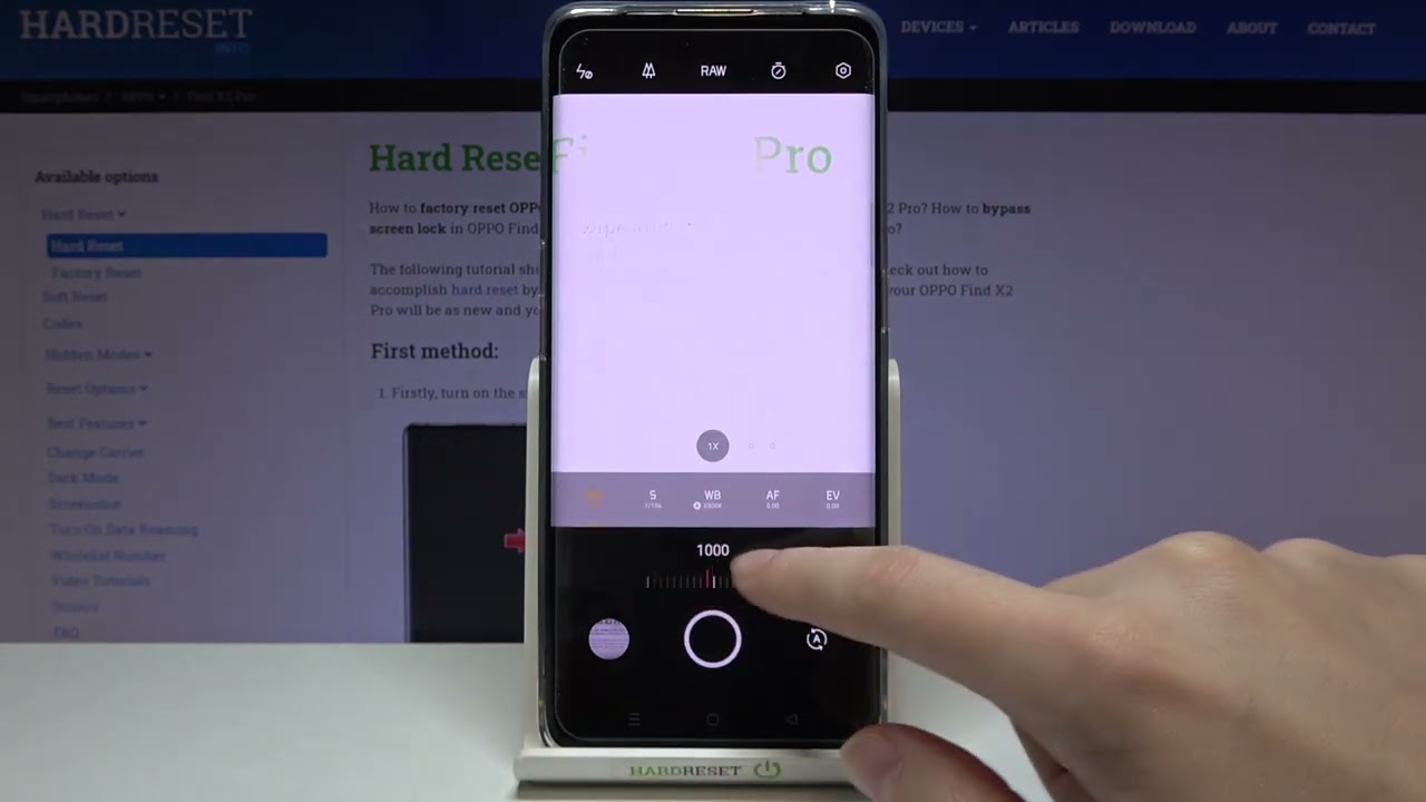OPPO Find X2 Pro &ndash; How To Use Camera Pro Mode