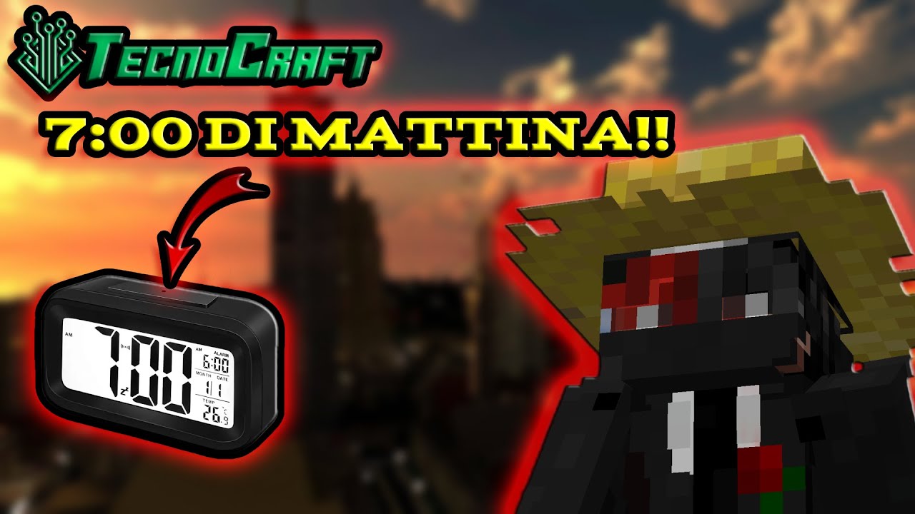 Cosa SUCCEDE alle 7 di MATTINA su TECNOCRAFT?? ROLEPLAY ITA