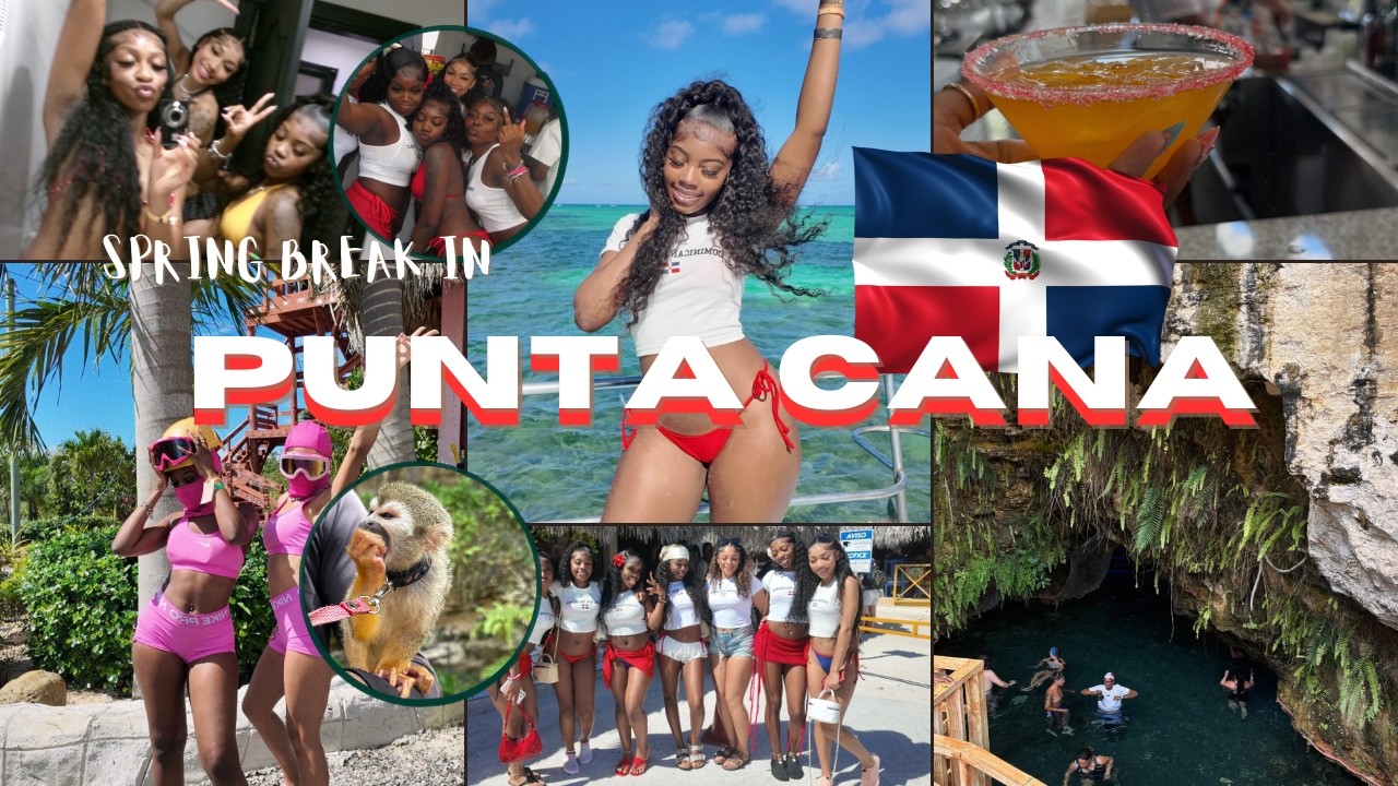 PUNTA CANA TRAVEL VLOG .ೃ࿔ ✈︎│spring break, resort, beach, boat party, horseback riding, etc