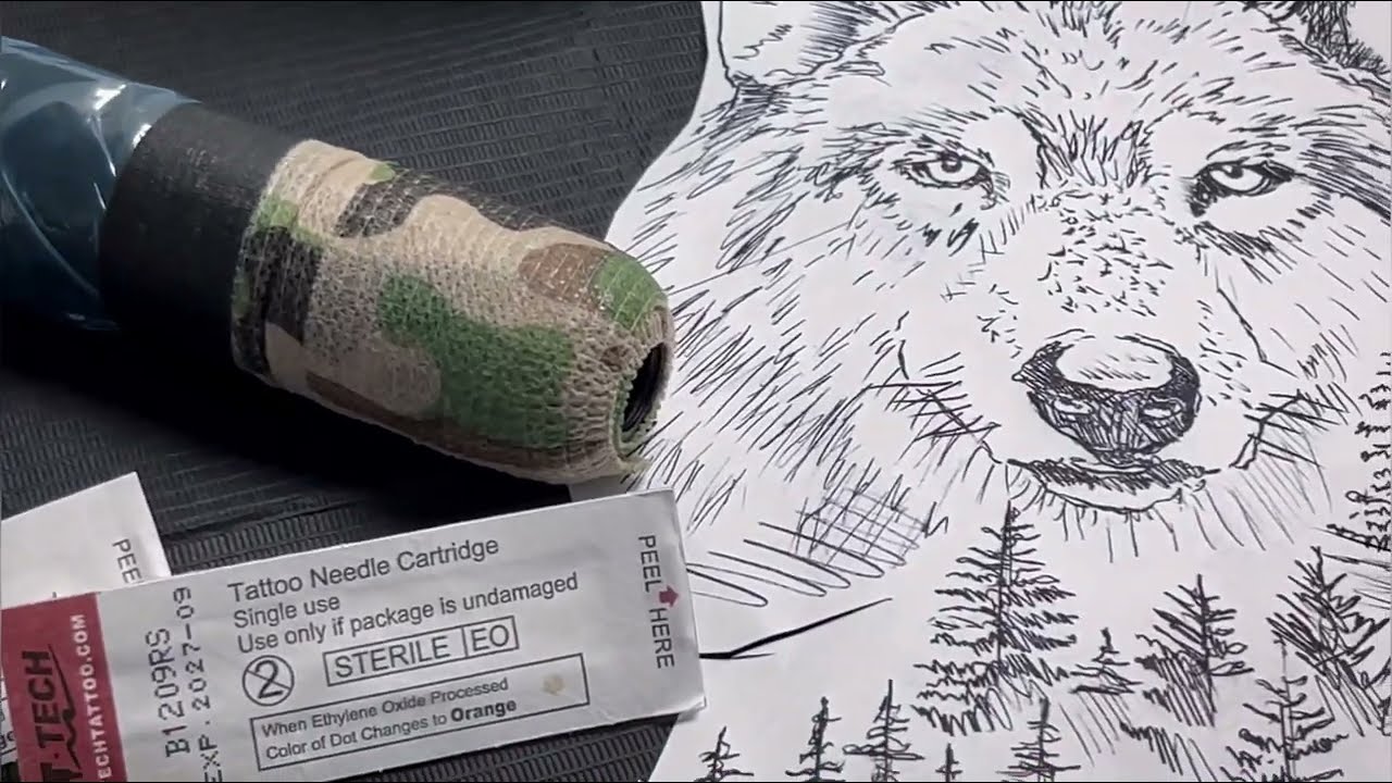 Wolf Tattoo | Time lapse