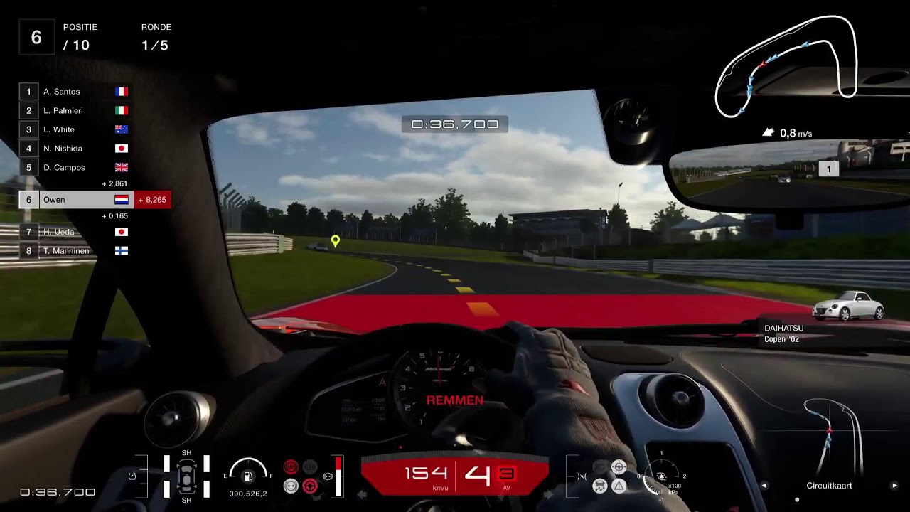 Live in een auto game