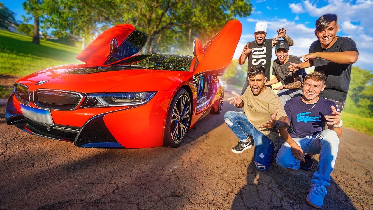REAÇÃO DOS MEUS AMIGOS AO VER A MINHA NOVA BMW I8