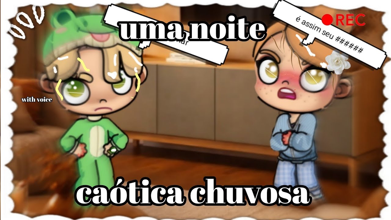 Uma noite caótica chuvosa 