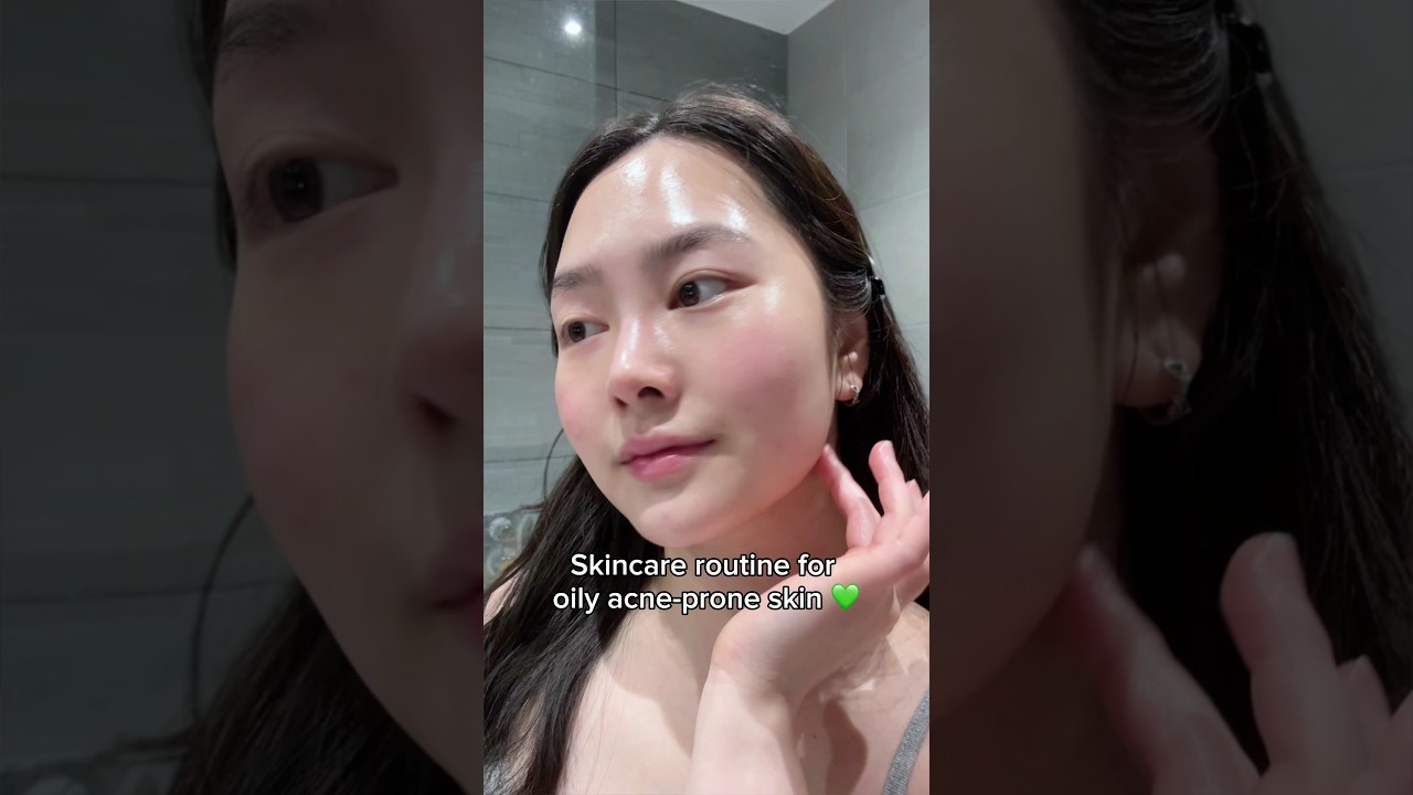 Step by step skincare routine for oily acne-prone skin #kbeauty #koreanskincare #skincare routine