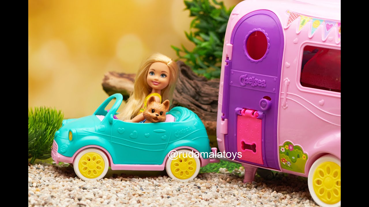 Обзор игрового набора Челси и фургон для кемпинга Mattel Barbie Club Chelsea Camper