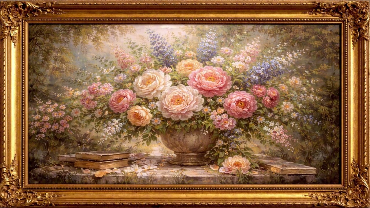 Evde Müze Hissi | Altın Klasik Çerçeveli 3 Saatlik Yayın