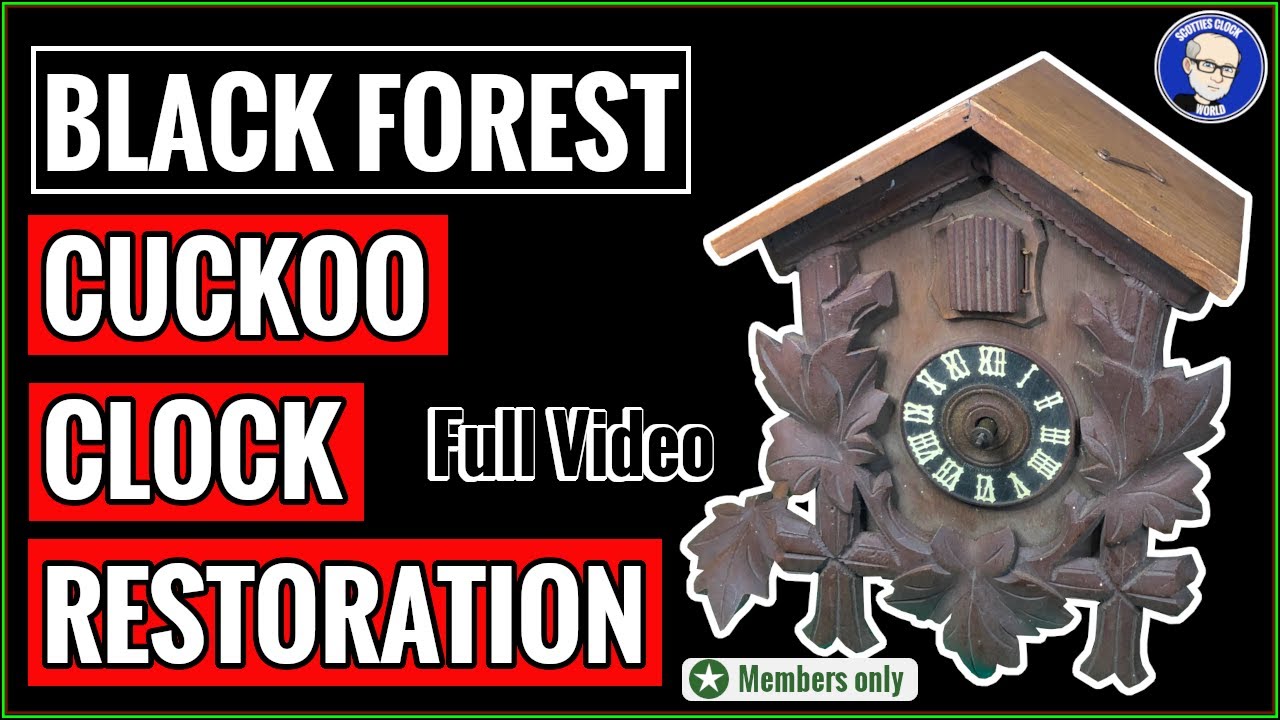 Black Forest Cuckoo Clock Restoration, Full Video