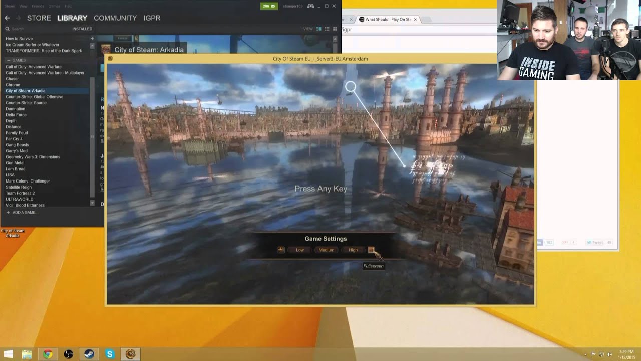 Inside Gaming LIVE! - 01/12/15 Steam Roulette