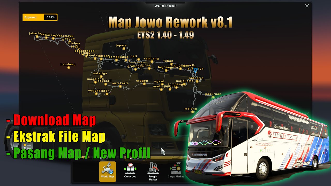 Free_Download || Mod Map Jowo Rework v8.1 Add-on Update Version_By FATKHUL ANAM ETS2 1.40 - 1.49