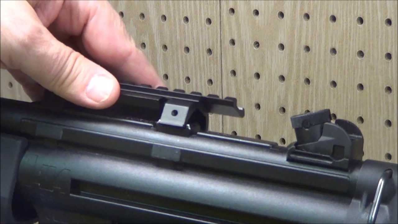 How to fit an airsoft picatinny rail to a H&K MP5-22