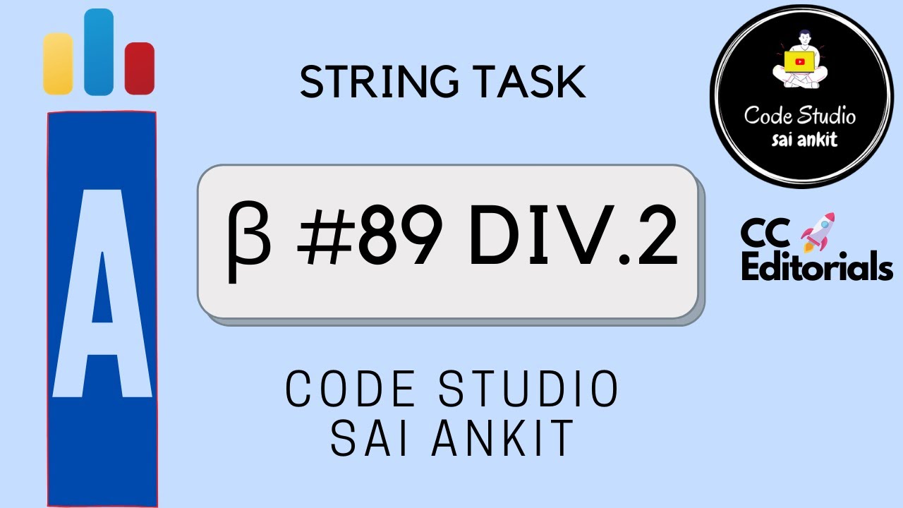 Codeforces Beta #89 Div. 2 | String Task | Codeforces Editorials/Tutorials - CC Editorial Series