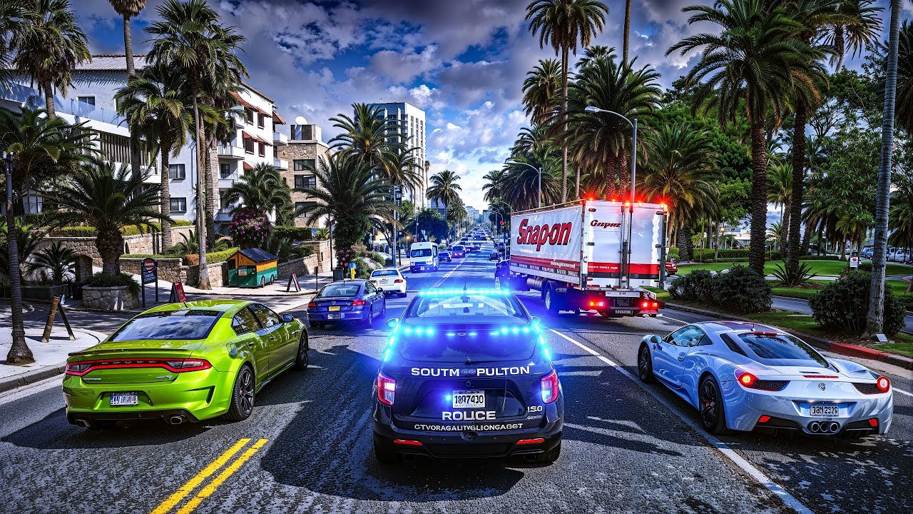 Ультрареалистичный патруль GTA 5 LSPDFR | Реальная полицейская ролевая игра 4K