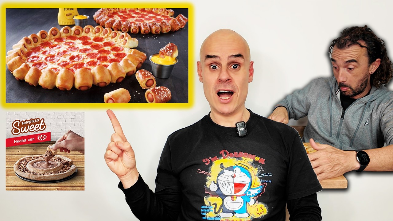 PROBANDO 4 PIZZAS EXTRAÑAS de DOMINO’S, PIZZA HUT y TELEPIZZA ¡LAS MÁS RARAS!